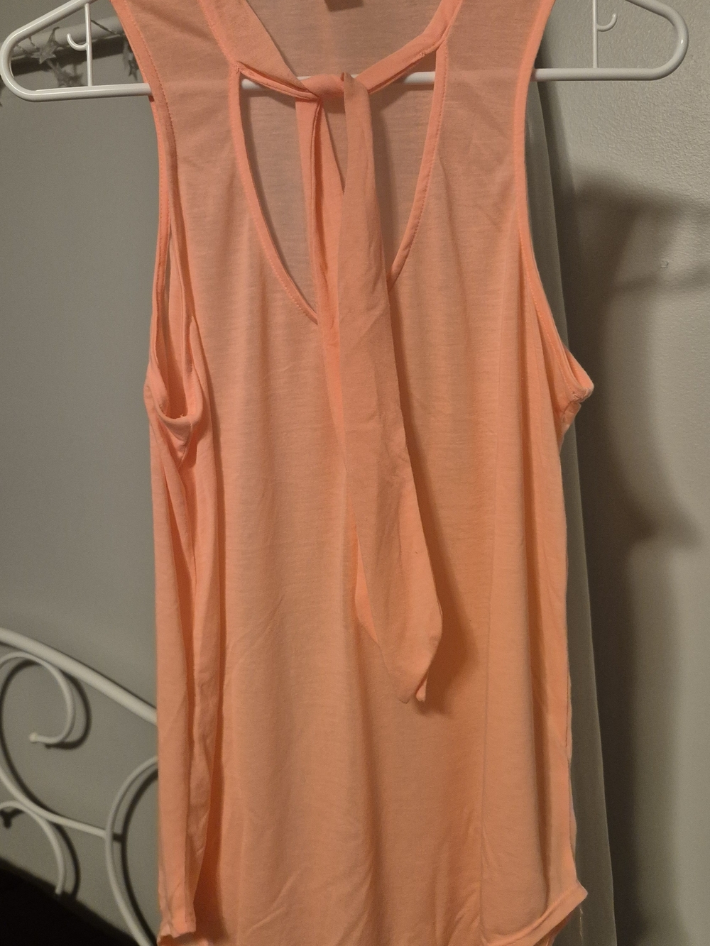 2/$15 Streetwear Society Peach Tie Tank
